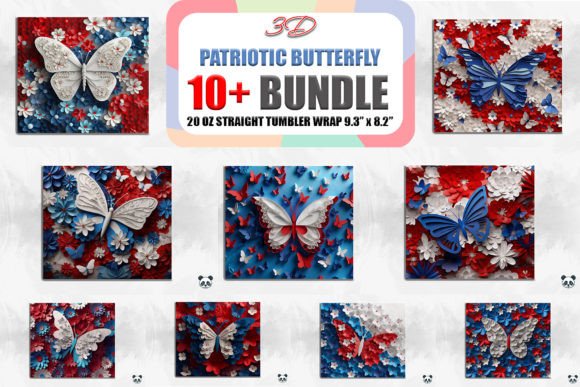 Celebrate Independence Day with Stunning 3D Butterfly Tumbler Designs