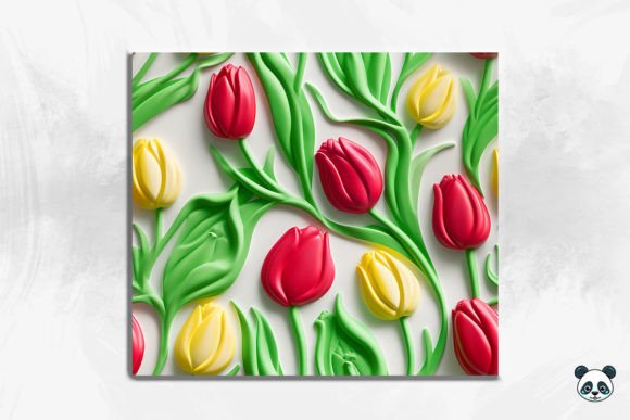 Elevate Designs with 3D Tulip Patterns