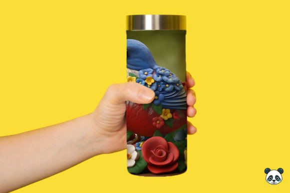 Elevate Your Sublimation Projects with the Patriotic 3D Robin Tumbler Wrap