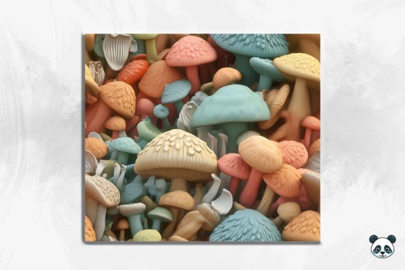 Evaluating Mushroom 3D Seamless Pattern 1 for Sublimation Projects