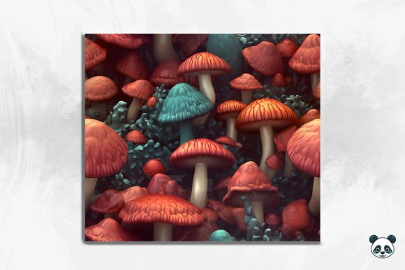 Evaluating Mushroom 3D Seamless Pattern 2 for Sublimation Projects
