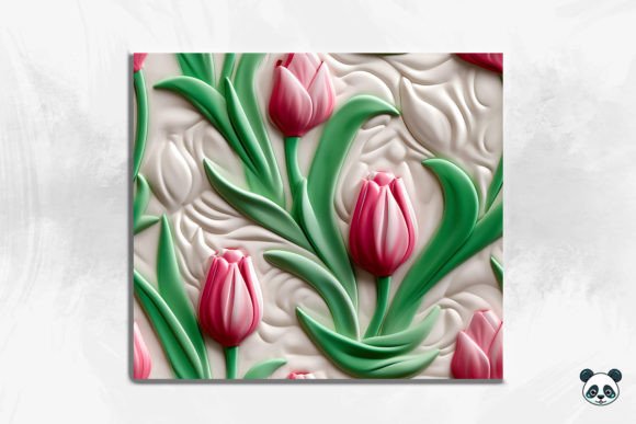 Evaluating the 3D Tulip Flower Seamless Pattern 5 for Sublimation Projects