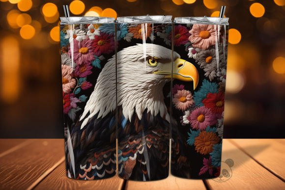 Evaluating the Bald Eagle 3D Embroidered Tumbler Wrap 7 for Sublimation Projects