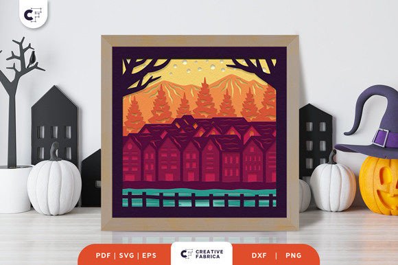 Evaluating the Snowy Village Light Box Papercut SVG for Professional Craft Projects