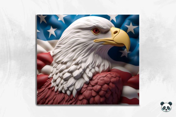 Mastering Your Sublimation Projects with the Patriotic Eagle 3D Tumbler Wrap Png 30