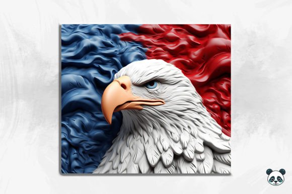 Patriotic Eagle 3D Tumbler Wrap PNG 23 Guide