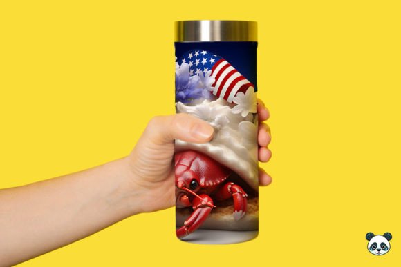 Strategic Branding with the 3D Patriotic Hermit Crab Tumbler Wrap