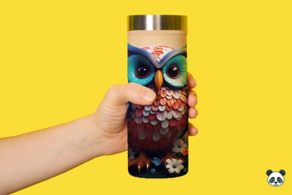 Strategic Branding with the Patriotic 3D Owl Tumbler Wrap Png 2 for Seasonal Product Lines
