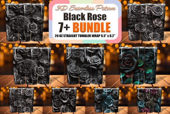 Unlocking Creative Potential with the Black Rose 3D Seamless Pattern Bundle