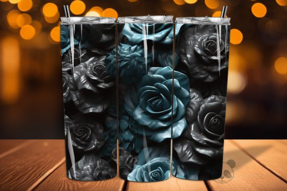 Unlocking Creativity with the Black Rose 3D Seamless Pattern 7
